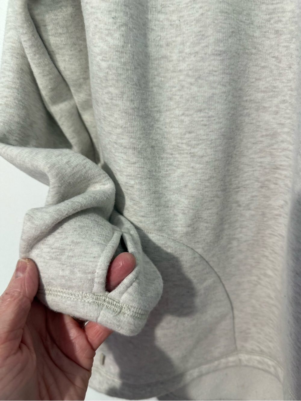 Athleta Cozy Karma Asymmetrical Pullover Fleece Large - Picture 8 of 12